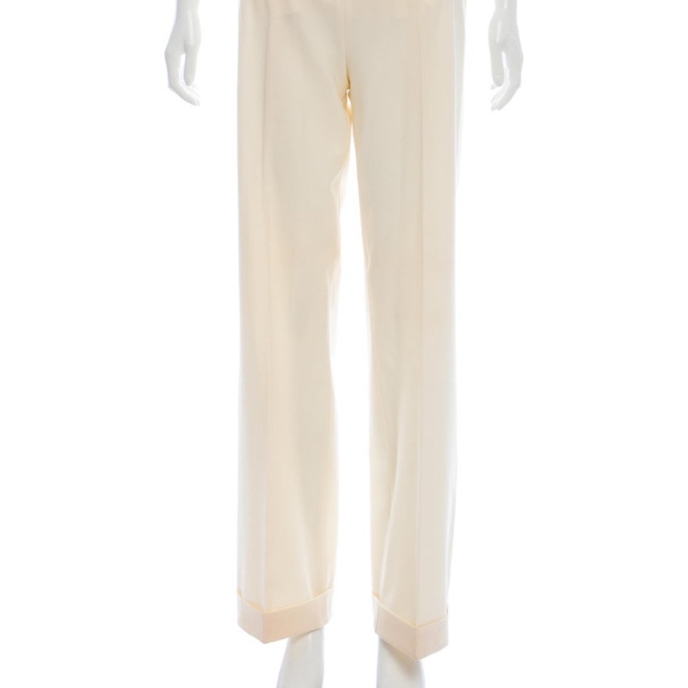 Chic Cream Women's Trousers